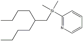 Pyridine,2-[(2-butylhexyl)dimethylsilyl]-(9CI) Struktur