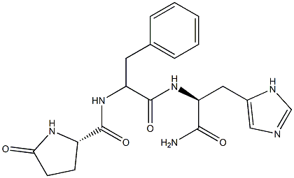 pGlu-L-Phe-L-His-NH2 Struktur