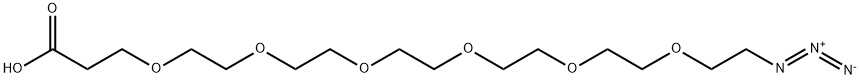 Azido-PEG7-acid Struktur