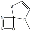 1-Oxa-5-thia-2,3,8-triazaspiro[3.4]octa-2,6-diene,8-methyl-(9CI) Struktur