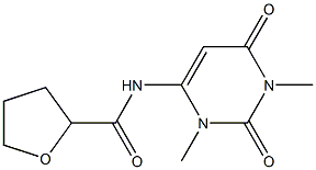 2-Furancarboxamide,tetrahydro-N-(1,2,3,6-tetrahydro-1,3-dimethyl-2,6-dioxo- Struktur