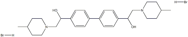 4,4'-(2-(4-methylpiperidyl)-1-hydroxyethyl)biphenyl Struktur