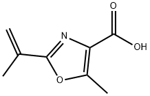 4-Oxazolecarboxylicacid,5-methyl-2-(1-methylethenyl)-(9CI) Struktur