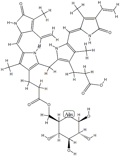 bilirubin glucoside Struktur