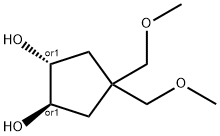 1,2-Cyclopentanediol,4,4-bis(methoxymethyl)-,(1R,2R)-rel-(9CI) Struktur