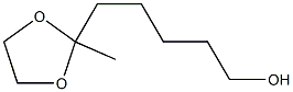 2-Methyl-1,3-dioxolane-2-(1-pentanol) Struktur