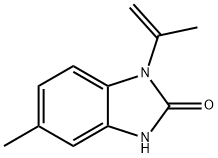 2H-Benzimidazol-2-one,1,3-dihydro-5-methyl-1-(1-methylethenyl)-(9CI) Struktur