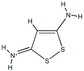 1,2-Dithiol-1-ium,3,5-diamino-(9CI) Struktur