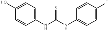 N-(4-fluorophenyl)-N'-(4-hydroxyphenyl)thiourea Struktur