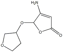 2(5H)-Furanone,4-amino-5-[(tetrahydro-3-furanyl)oxy]-(9CI) Struktur