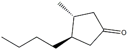 Cyclopentanone, 3-butyl-4-methyl-, (3R,4R)-rel- (9CI) Struktur