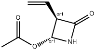 2-Azetidinone,4-(acetyloxy)-3-ethenyl-,(3R,4R)-rel-(9CI) Struktur