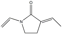 2-Pyrrolidinone,1-ethenyl-3-ethylidene-(9CI) Struktur