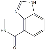 1H-Benzimidazole-4-carboxamide,N-methyl-(9CI) Struktur