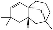 (4aR,8S)-1,2,5,6,7,8,9,9aβ-Octahydro-2,2,8-trimethyl-4a,8-methano-4aH-benzocycloheptene Struktur