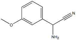 amino(3-methoxyphenyl)acetonitrile Struktur