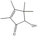 2-Cyclopenten-1-one,5-hydroxy-2,3,4,4-tetramethyl-(9CI) Struktur