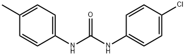 N-(4-chlorophenyl)-N'-(4-methylphenyl)urea Struktur