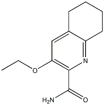 2-Quinolinecarboxamide,3-ethoxy-5,6,7,8-tetrahydro-(9CI) Struktur