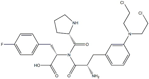 propyl-3-sarcolysin-4-fluorophenylalanine Struktur