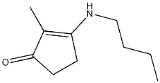 2-Cyclopenten-1-one,3-(butylamino)-2-methyl-(9CI) Struktur