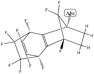 1,2,3,4,5,8,9,9,10,10,11,11-Dodecafluoro-1,4,5,6,7,8-hexahydro-1α,4α-ethano-5α,8α-methanonaphthalene Struktur