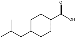 4-Isobutylcyclohexanecarboxylic Acid (cis- and trans- Mixture) Struktur