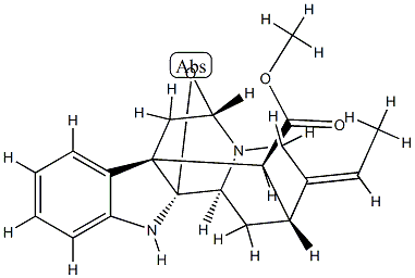 (2α,5α,16S)-2,5-Epoxy-1,2-dihydroakuammilan-17-oic acid methyl ester Struktur