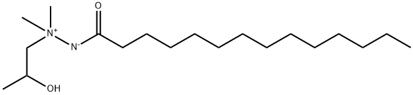 1,1-DIMETHYL-1-(2-HYDROXYPROPYLAMINE)TETRADECANIMIDE Struktur