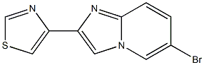 6-broMo-2-(thiazol-4-yl)H-iMidazo[1,2-a]pyridine Struktur