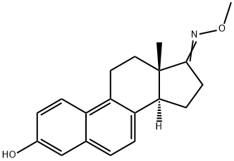 3-Hydroxy-1,3,5,7,9-estrapenten-17-one O-methyl oxime Struktur