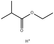 Propanoic  acid,  2-methyl-,  ethyl  ester,  conjugate  monoacid  (9CI) Struktur