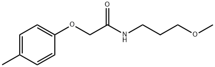 N-(3-methoxypropyl)-2-(4-methylphenoxy)acetamide Struktur