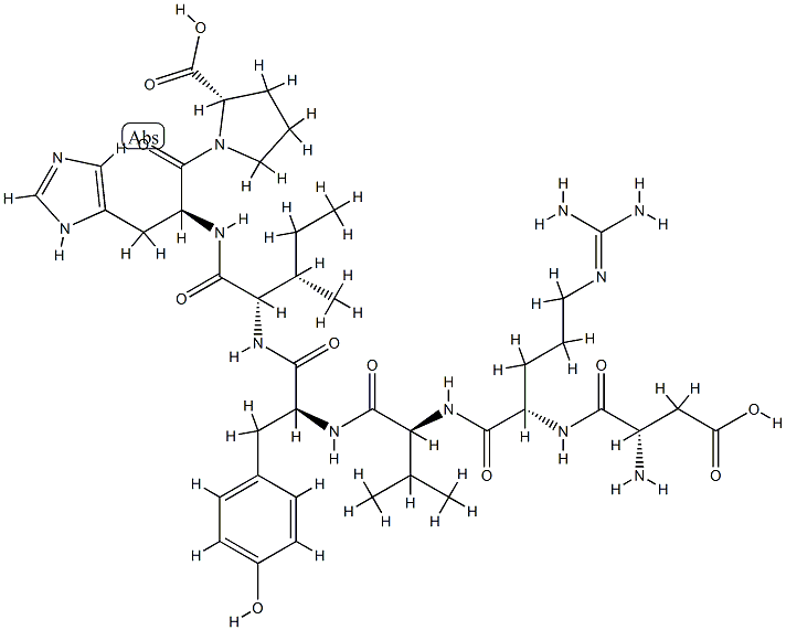 angiotensin II, des-Phe(8)- Struktur