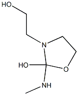 3-Oxazolidineethanol,2-hydroxy-2-(methylamino)-(9CI) Struktur