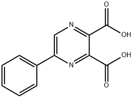 5-Phenyl-pyrazine-2,3-dicarboxylic acid Struktur