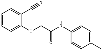 2-(2-cyanophenoxy)-N-(4-methylphenyl)acetamide Struktur