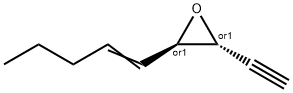 Oxirane, 2-ethynyl-3-(1-pentenyl)-, (2R,3R)-rel- (9CI) Struktur