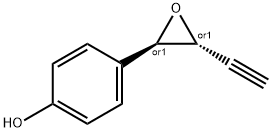 Phenol, 4-[(2R,3R)-3-ethynyloxiranyl]-, rel- (9CI) Struktur