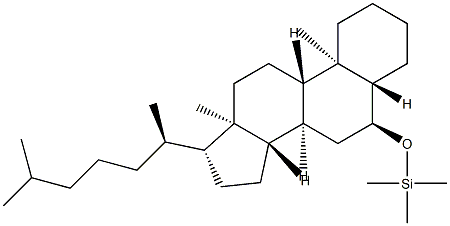 6α-Trimethylsilyloxy-5α-cholestane Struktur