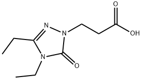 1H-1,2,4-Triazole-1-propanoicacid,3,4-diethyl-4,5-dihydro-5-oxo-(9CI) Struktur