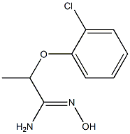 Propanimidamide,2-(2-chlorophenoxy)-N-hydroxy-(9CI) Struktur