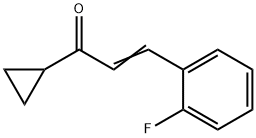 2-Propen-1-one,1-cyclopropyl-3-(2-fluorophenyl)-(9CI) Struktur