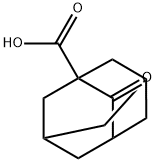 2-Oxoadamantane-1-carboxylic acid Struktur