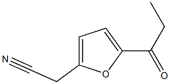 2-Furanacetonitrile,5-(1-oxopropyl)-(9CI) Struktur