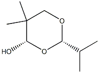 1,3-Dioxan-4-ol,5,5-dimethyl-2-(1-methylethyl)-,(2R,4R)-rel-(9CI) Struktur