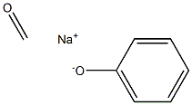 Phenol, polymer with formaldehyde, sodium salt Struktur