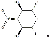 ba-D-Allopyranoside, methyl 3-deoxy-3-nitro- (9CI) Struktur