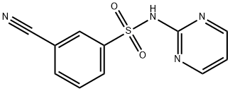 3-cyano-N-pyrimidin-2-ylbenzenesulfonamide Struktur