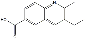 6-Quinolinecarboxylicacid,3-ethyl-2-methyl-(9CI) Struktur